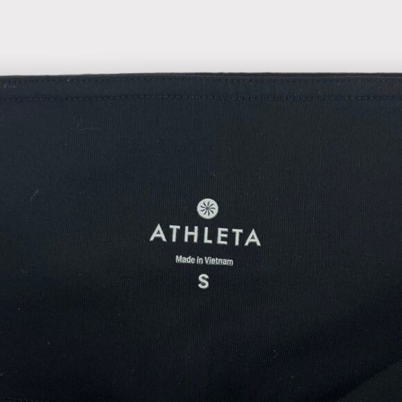 Athleta High Rise Sublime 7/8 Tight Leggings Cutout Ankle Size Small Black - Picture 3 of 9
